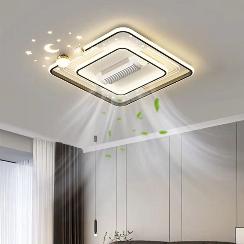 Artpad LED Deckenventilator mit Fernbedienung, Blattlose Deckenleuchte in Weiß für Wohnzimmer und Schlafzimmer - Bild 2