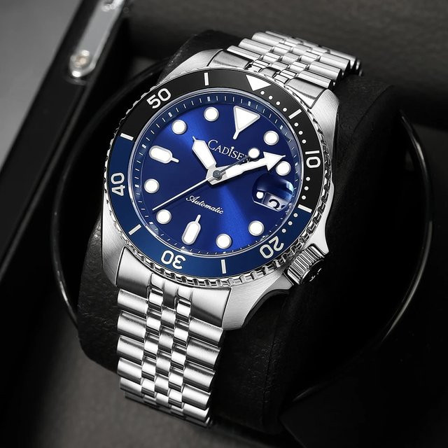 CADISEN Armbanduhr Automatik, Edelstahl, Keramik-Lünette, Saphirglas, Herren - Bild 1