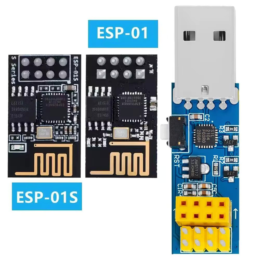 ESP-01 ESP-01S WiFi Modul Downloader mit CP2104 für Arduino und Raspberry Pi von baishundianzi - Bild 2