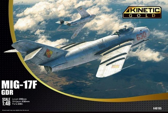 Kinetic Model Kits MIG-17F GDR, Modellbausatz, 1:48, Grau - Bild 1