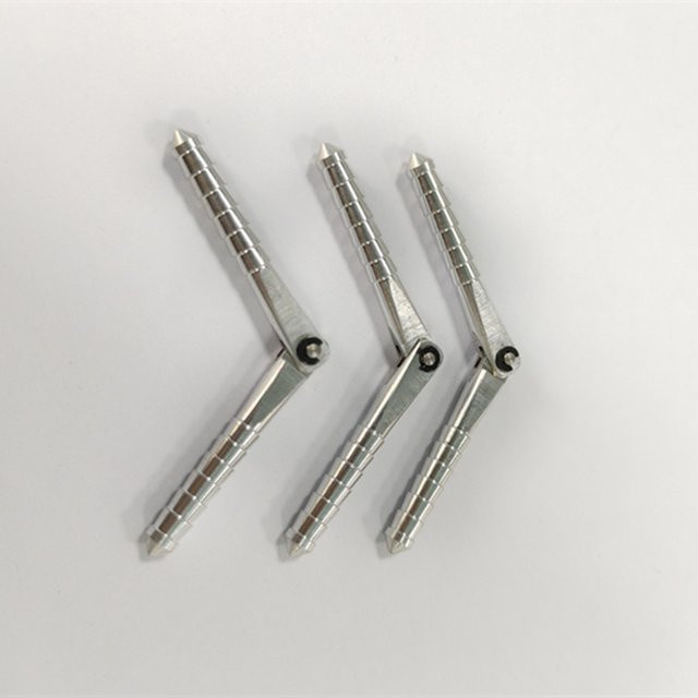 Real hawk Aluminium-Stiftscharniere 68mm, 5-teiliges Set, Grau - Bild 1