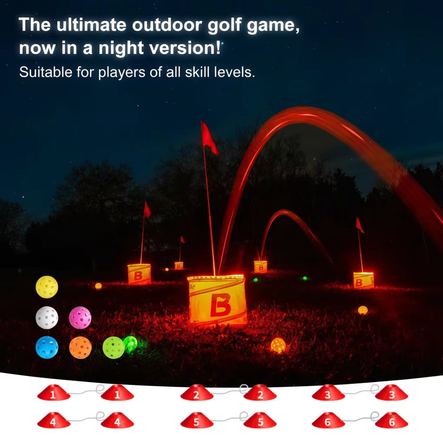 Bucketgolf GLOW Golfspiel, mit LED-Leuchten, Kunststoff - Bild 2