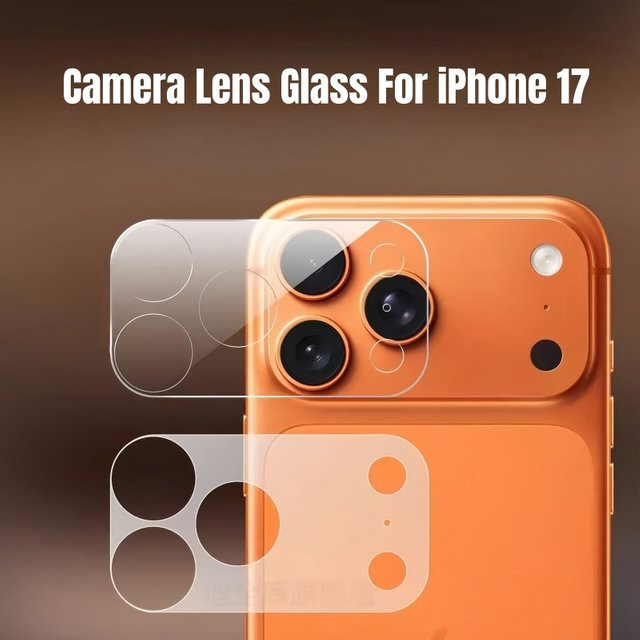3er-Set HD Kamera-Schutzfolie für Apple iPhone 17 Pro Max, 17 Pro und 17 Air, Rücklinsen-Abdeckung aus Kunststoff, transparent - Bild 1