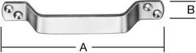 Vormann Handgriff Bar aus Edelstahl in Silber, gebürstet, Länge: 16 cm, Durchmesser: 2 cm - Bild 1