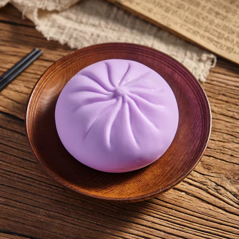 Bandai Dumpling-Stressbälle, Lebensmittel-Squishies, gelb - Bild 3