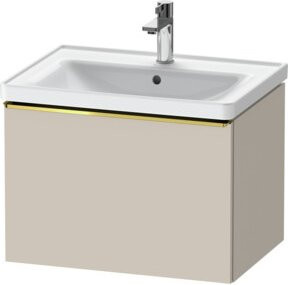 Duravit Waschtischunterschrank D-Neo, wandhängend, grau, B: 63,4 cm, T: 45,2 cm, H: 44,0 cm - Bild 1