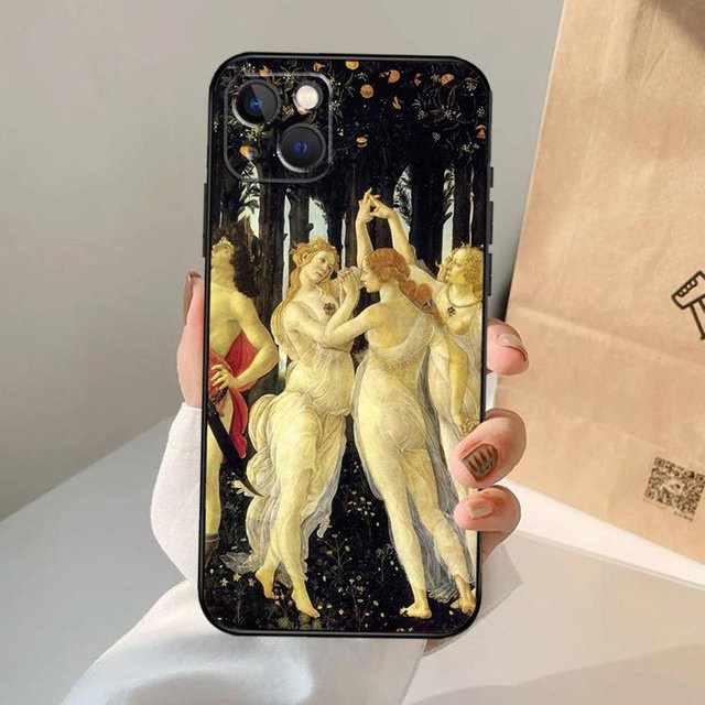 Handyhülle mit Kunstgemälde Die Geburt der Venus für Apple iPhone 16 15 14 13 12 11 Pro Max Plus Mini XR in Multicolor - Bild 1