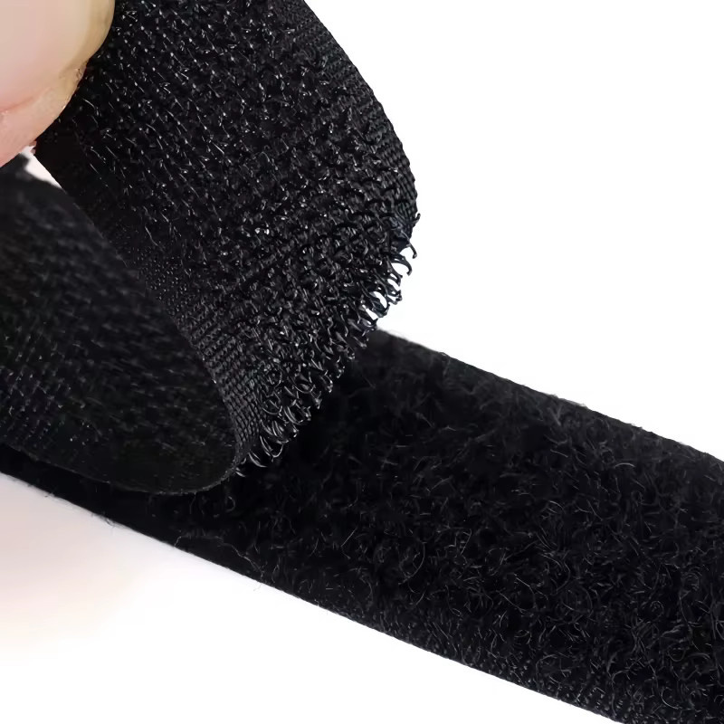 ZHOUCHEN Nylon-Kabelbinder mit Klettverschluss und umgekehrter Schnalle, Schwarz, Länge: 25 cm - Bild 4