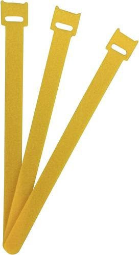 FASTECH Klettkabelbinder ETK-3-200-0208 zum Bündeln mit Haft- und Flauschteil, Gelb, L 200 mm x B 13 mm - Bild 1