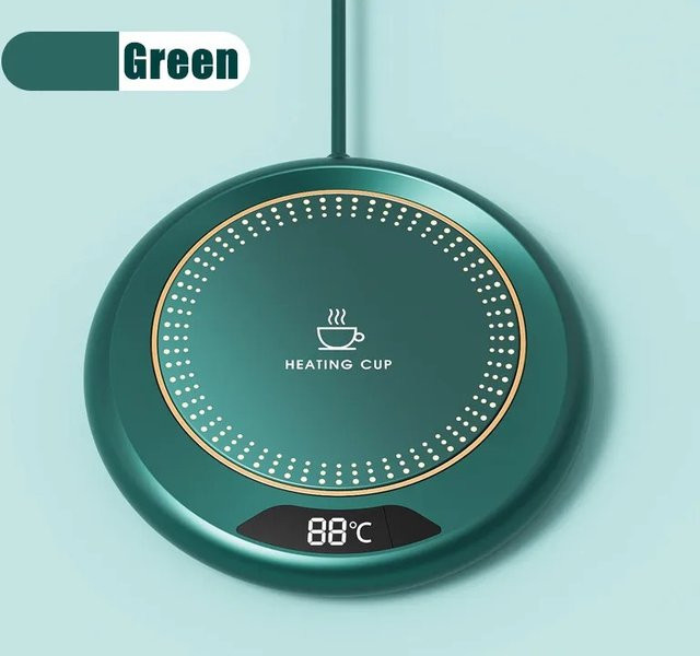 NOCCLILI USB Tassenwärmer in Weiß mit 20W Leistung und 3 Temperaturstufen als elektrisches Heizkissen und Thermostat-Untersetzer für Tee, Milch oder Wasser - Bild 1