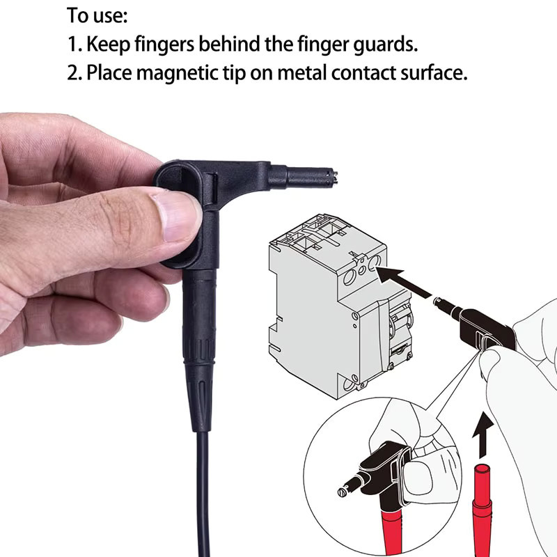 Magnetischer Multimeter-Prüfspitzen-Aufsatz für DIY-Elektronik-Zubehör in Grün - Bild 3
