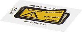 Phoenix Contact Warnschild WS-2K in Gelb und Schwarz mit Kleber - Bild 1