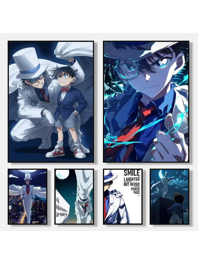 KAYOU Anime Poster Kaitou Kid Detektiv Conan Wanddekoration Illustration Mehrfarbig - Bild 4