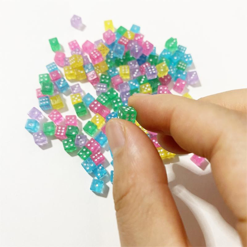 Allbestart Mini W6 Acryl Spielwürfel 100-teiliges Set - Bild 1