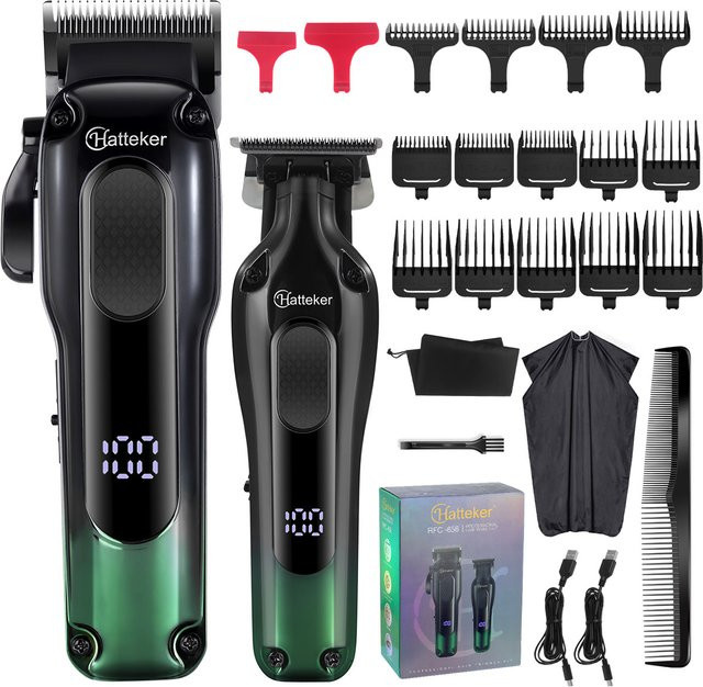 Hatteker Professional Hair Clippers Set, Zero-Gap T-Blade Trimmer, Unisex - Bild 1