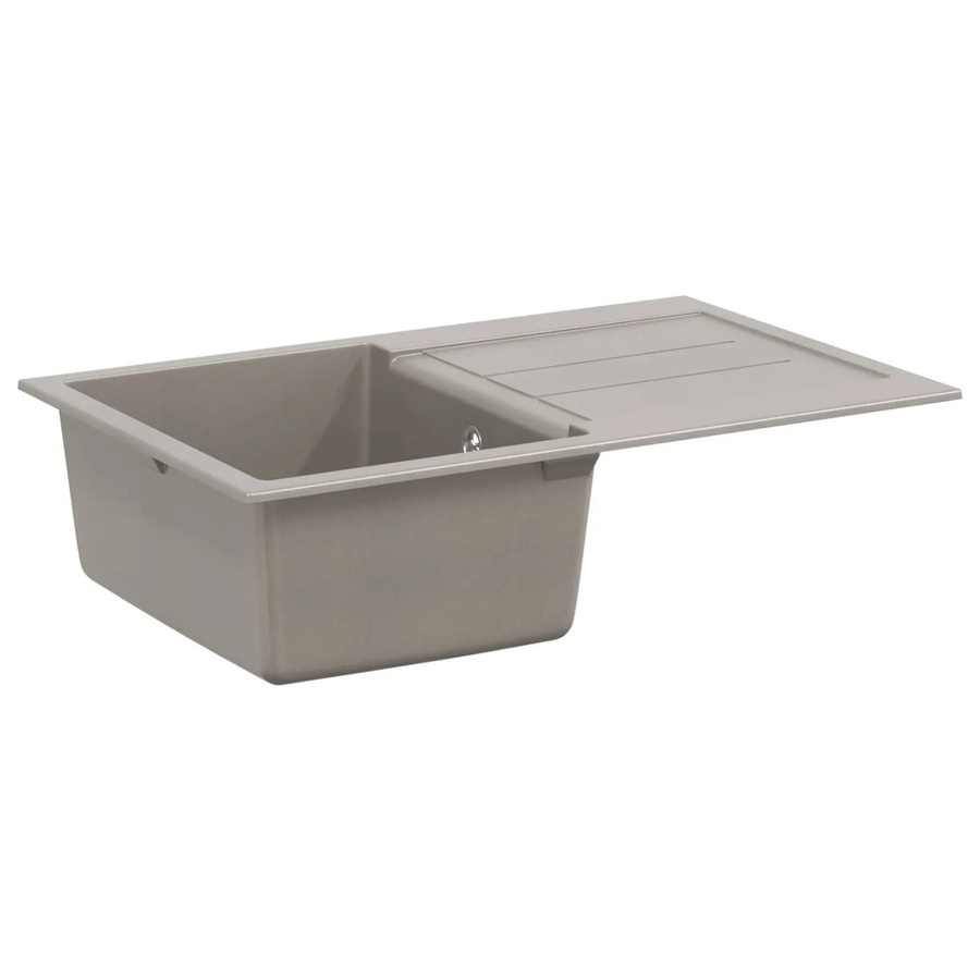 vidaXL Waschbecken aus Granitkomposit in Grau, B/T: 78 x 50 cm - Bild 2