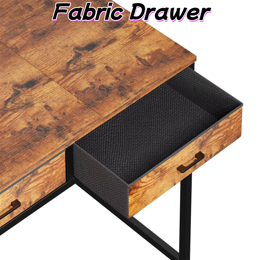 FRODROVIA Schreibtisch aus Holz in Weiß, B/T: 120 x 50 cm - Bild 2