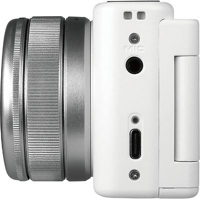 Yashica City 100 Kompaktkamera mit 72 MP CMOS, 3x Zoom, Wi-Fi und USB-C in Silber Weiß - Bild 1