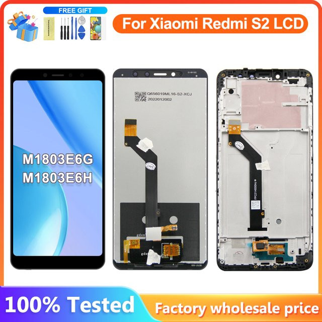 Xiaomi Redmi S2 LCD Display Touchscreen Digitalisierer mit Rahmen in Schwarz - Bild 1