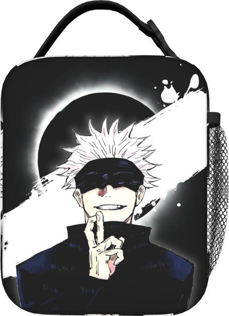 Isolierte Lunchtasche Jujutsu Kaisen Anime Kühltasche von Fancy Style Studio in Schwarz - Bild 1