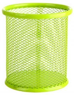 Stifthalter Love Home Garden aus Metall in Grün als quadratischer Mesh-Organizer für deinen Schreibtisch - Bild 1