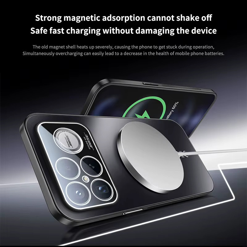 Magnetisches Hartschalenetui für Xiaomi Poco F8 Pro Ultra in Blau mit mattierter Oberfläche und Objektivschutz - Bild 4