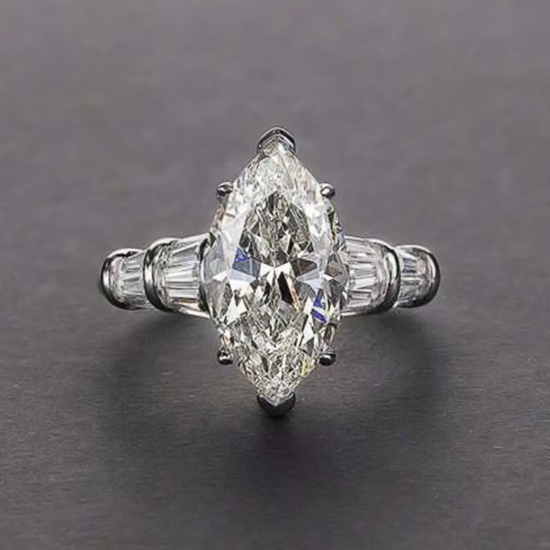 Huitan Mode Ringe, Silber, Zirkonia, Damen - Bild 2