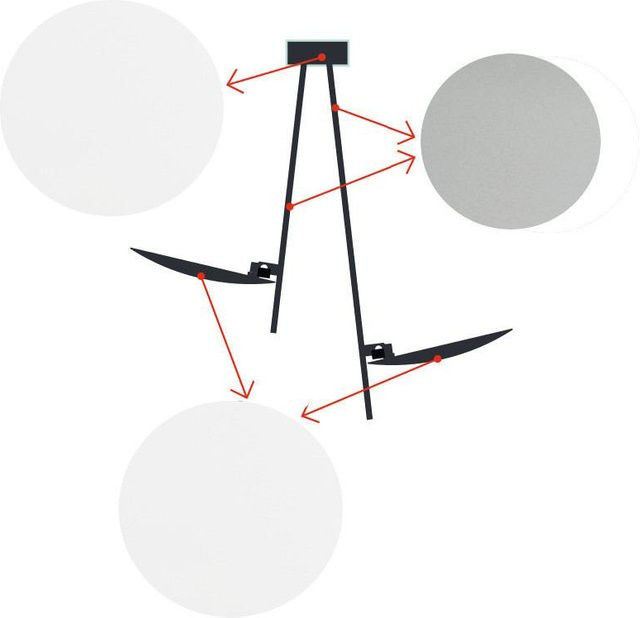 Catellani & Smith Lederam C2 LED-Deckenleuchte in Weiß mit satiniertem Stab und warmweißem Licht (2700K) - Bild 1