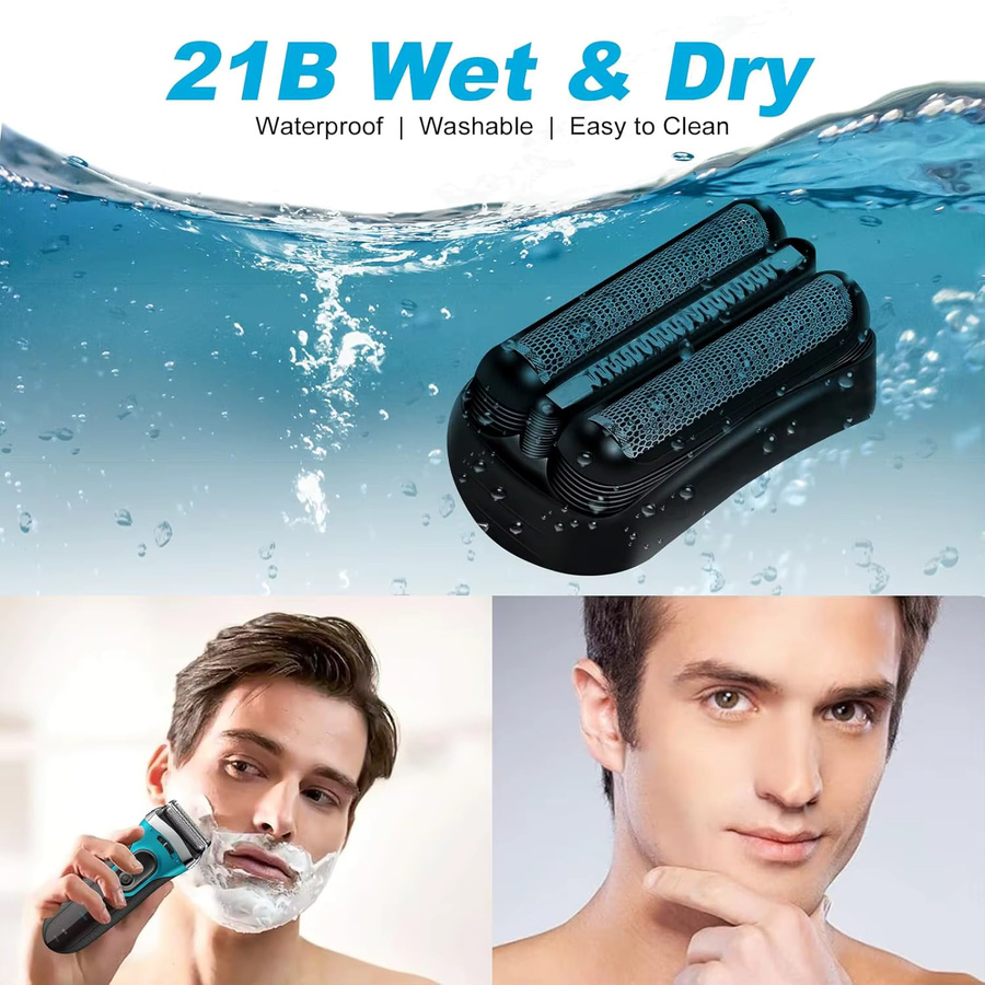 Brangdy 21B S3 Nass- und Trocken-Ersatzköpfe für Braun Series 3, Unisex - Bild 3