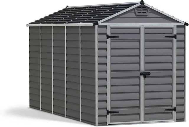 Palram Canopia Gerätehaus Skylight aus Metall in Anthrazit - Bild 1