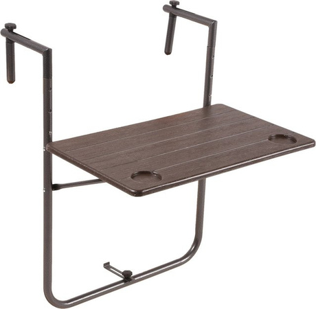 Garden Pleasure Klapptisch Tabora aus Kunststoff in Braun, B/T/H: 60 x 60 x 83,5 cm