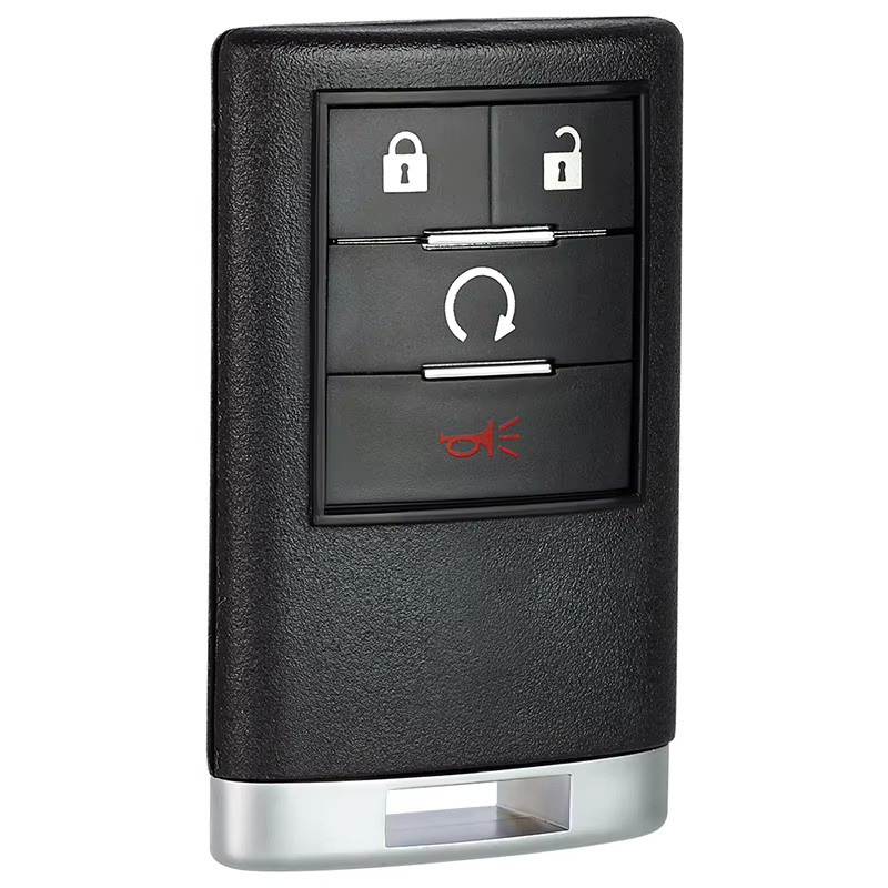 KEYECU Smart Remote Autoschlüsselanhänger für Cadillac CTS DTS STS SRX Escalade ESV EXT 2007–2014, 315 MHz, FCC ID: OUC6000066, Schwarz - Bild 3