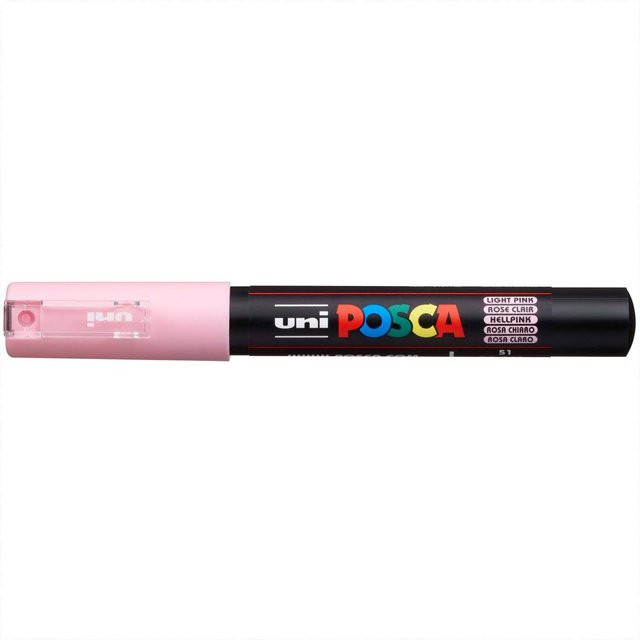 uni POSCA-Marker PC-1MC Permanent Marker in Hellrosa mit 0,7-1mm Spitze - Bild 1