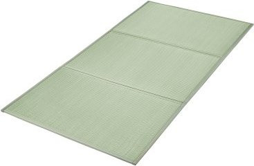 VEVOR Japanische Tatami Matte aus natürlichem Binsengras, faltbare Futon-Matratze mit rutschfester Rückseite, beige, B/B/H: 211 x 99 cm - Bild 1