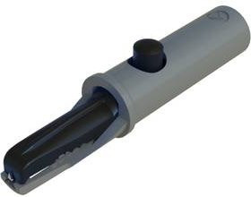 Hirschmann Test & Measurement AK 10 Krokodilklemme Schwarz mit Klemmbereich bis max. 6mm und einer Länge von 53mm - Bild 1