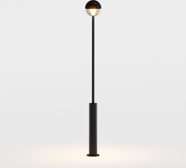 bal.4 LED-Pollerleuchte IP44 in Schwarz für Garten und Terrasse mit warmweißem Licht - Bild 1