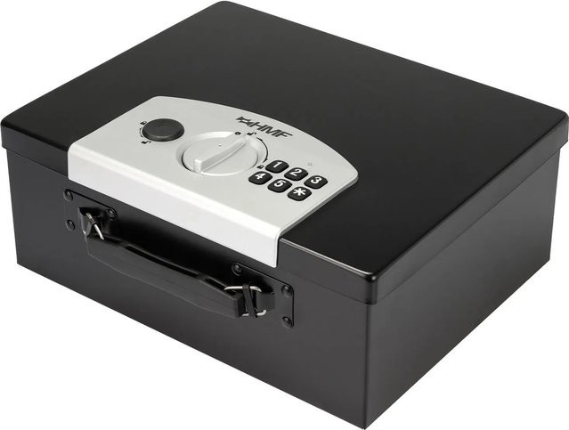 HMF Dokumentenbox mit Elektronikschloss in Schwarz, B/T/H: 32 x 25 x 12 cm - Bild 1
