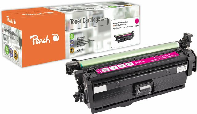 Peach HP 307AM Toner Schwarz CE743A für HP Color LaserJet CP 5200, CP 5220 und CP 5225 (wiederaufbereitet) - Bild 1