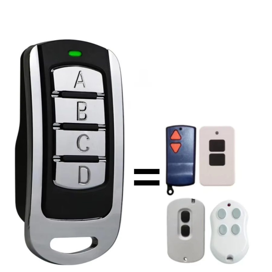 KUANGZIPENG Fernbedienung für Klon TX2 TX4 TX Klein, Garagentoröffner Sender 433MHz Rollcode, Schwarz - Bild 3