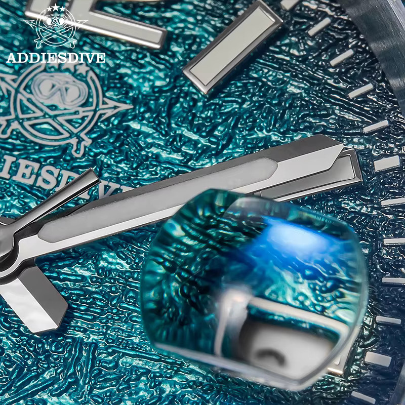 ADDIESDIVE Taucheruhr, Quarz, Edelstahl, Keramik-Lünette, 41 mm, Herren - Bild 4