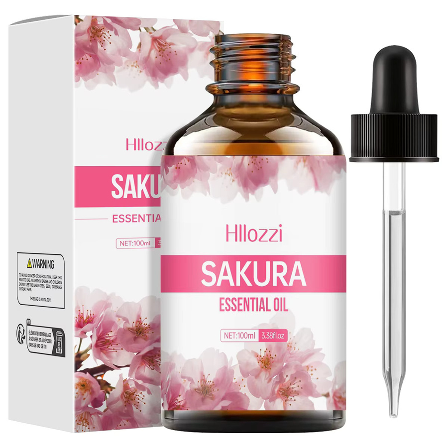 Hllozzi Sakura Ätherisches Öl für Hautpflege und Aromatherapie, Fuchsia, transparent - Bild 5