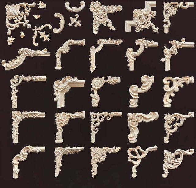 MaYupeT Wandapplikation aus Naturholz im europäischen Stil mit geschnitzter Figur zur Wanddekoration - Bild 1