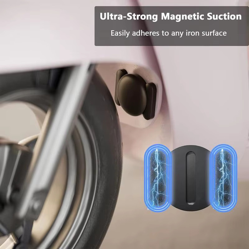 4er-Pack IOS GPS Smart Tag für Apple Find My Tracker mit magnetischem Saugnapf und Silikonhülle zur Verlustprävention für Skateboard und Auto - Bild 4