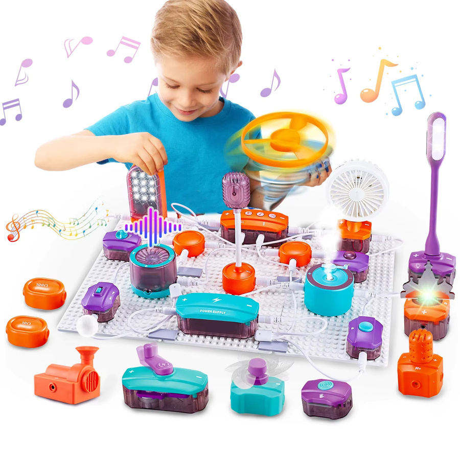 VATOS Wissenschafts-Set, DIY Elektronik-Experimentier-Kit, Physik, ab 6 Jahre - Bild 2