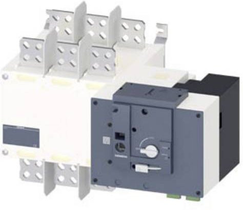 Siemens Netzumschalter Schwarz 3polig 1250A 4 Wechsler 3 Schließer 415 V/AC 3KC43520GA210AA3 - Bild 1