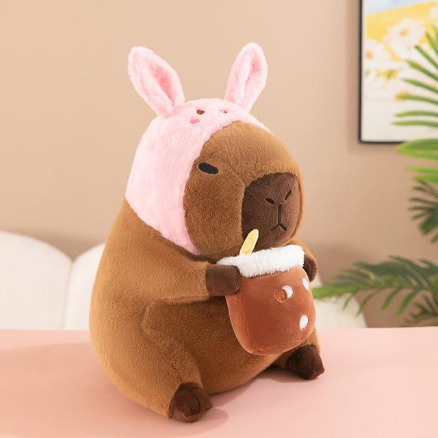 Haustier Milchtee Hase Capybara Plüschtier, 45cm - Bild 1