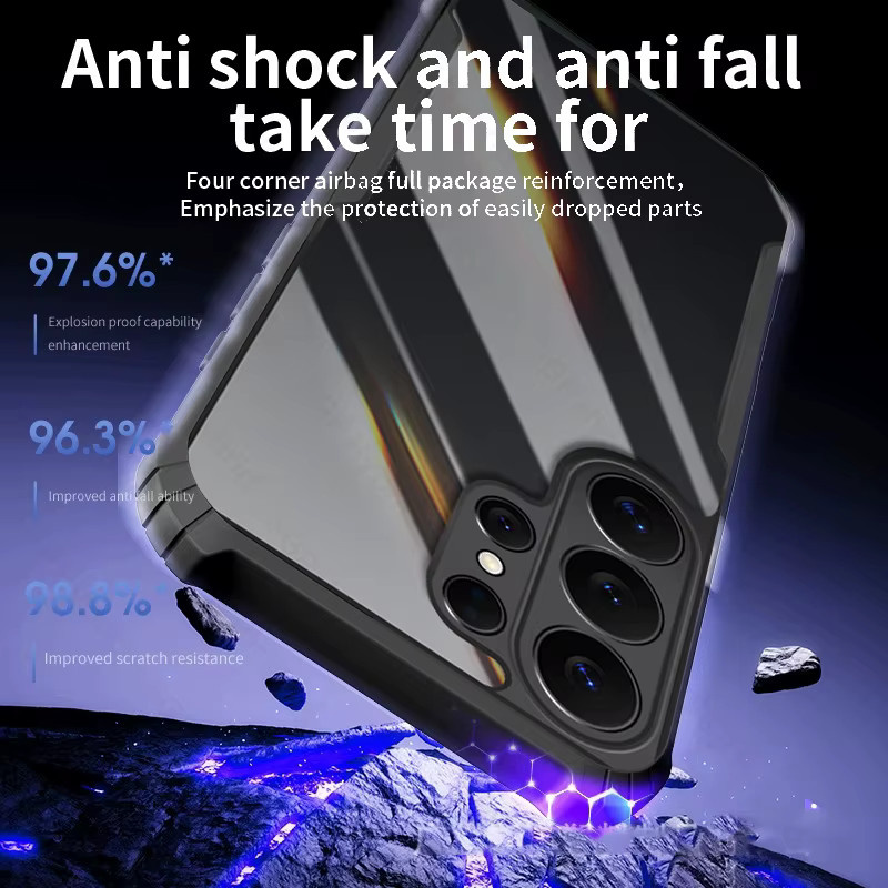 Transparente Kristall-Acryl Schutzhülle für Samsung Galaxy S26 Ultra und Samsung Galaxy S26 Plus, stoßfeste Panzerhülle - Bild 4