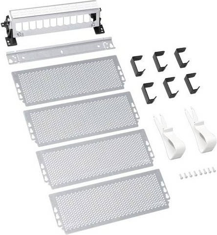 Hager Multimedia Ausbaupaket Volta VZ60MME, 5-reihig, ohne Tür, E-Dat Modulträger, Weiß - Bild 1