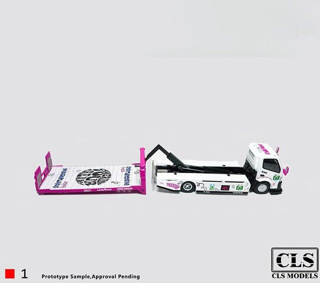 Linyi toy car Hino 300 Iron Dames Le Mans 24H Abschleppwagen, Modell 1:64, ab 14 Jahren - Bild 1