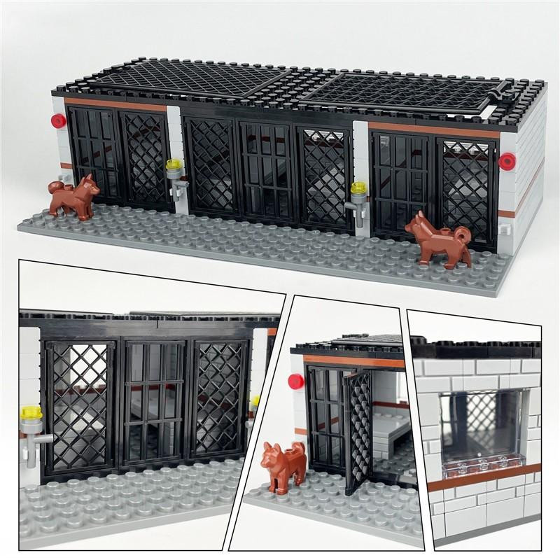Yiran toy Militärpolizei Gefängniszelle Spielzeug schwarz 267 Teile - Bild 3